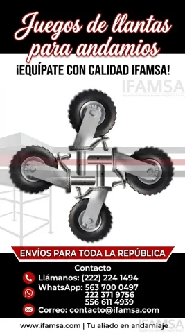 Juegos de llantas para andamios