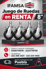 RENTA DE RUEDAS PARA ANDAMIOS
