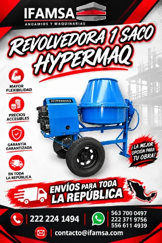 Revolvedora 1 saco Hypermaq