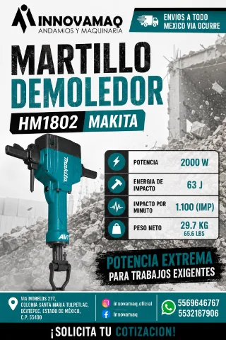 Martillo Demoledor Electrico Makita