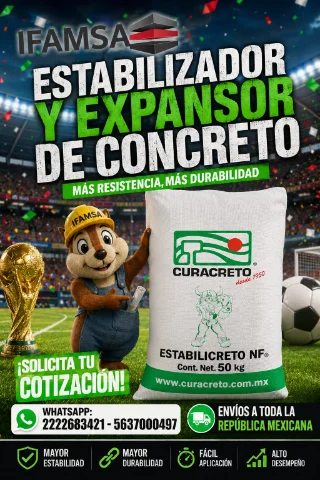 ESTABILIZADOR Y EXPANSORES DE CONCRETO