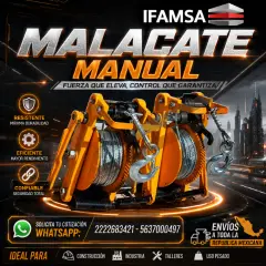 Malacate manual calidad IFAMSA