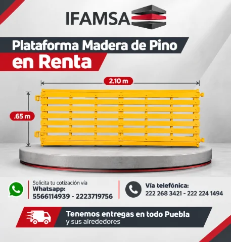 RENTA DE PLATAFORMAS PARA ANDAMIO