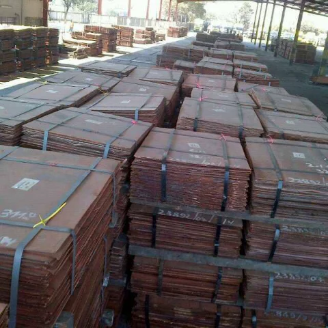 Copper cathodes 9999 for sale CIF terms