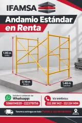 RENTA DE CUERPOS DE ANDAMIO ESTANDAR
