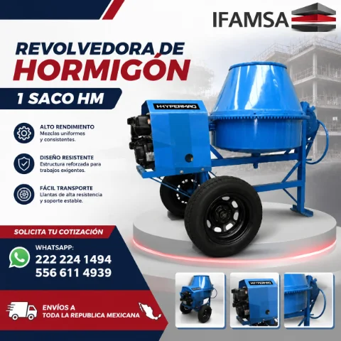 REVOLVEDORA DE HORMIGON 1 SACO HYPERMAQ