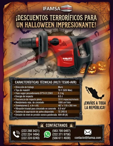 Martillo Rompedor de Alta Potecial TE500 - HILTI