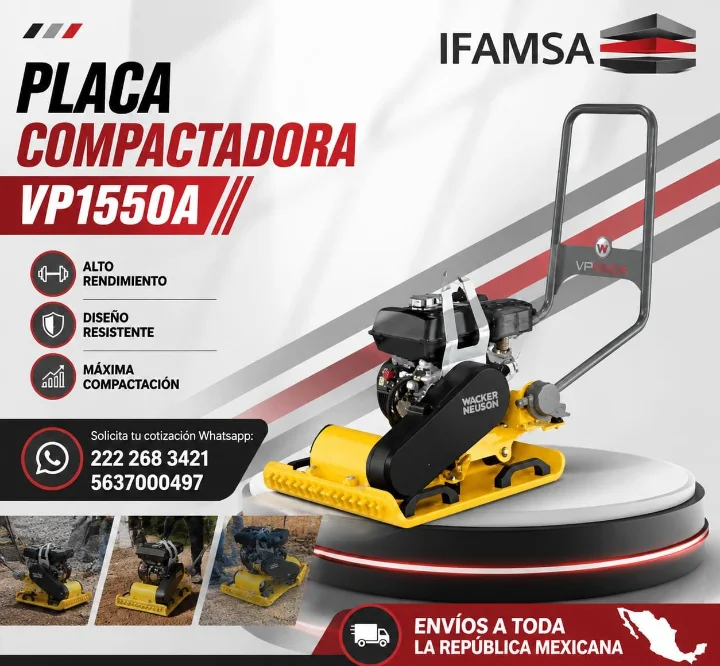 PLACA COMPACTADORA WACKER NEUSON WP1550A