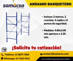 ANDAMIO TUBULAR BANQUETERO SAMACSA