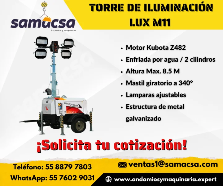TORRE DE ILUMINACION LUX TOWER M11_SAMACSA