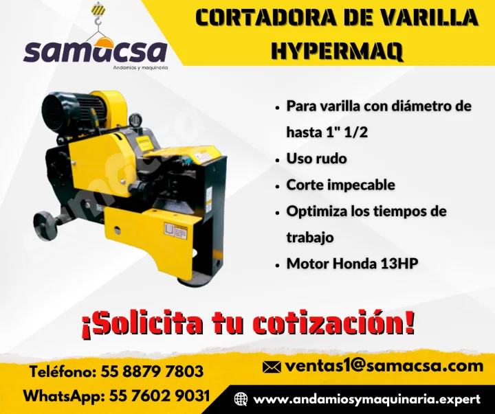 CORTADORA DE VARILLA HYPERMAQ-SAMACSA