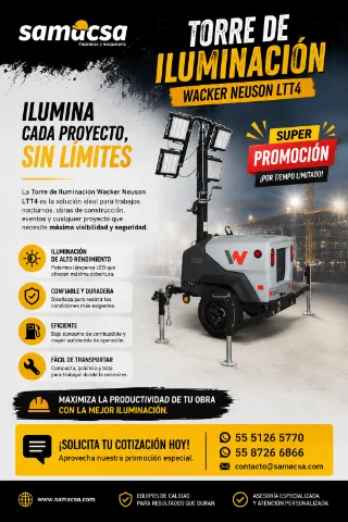 Ilumina tus proyectos con Wacker Neuson!