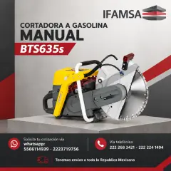 CORTADORA A GASOLINA MANUAL WACKER NEUSON BTS635s