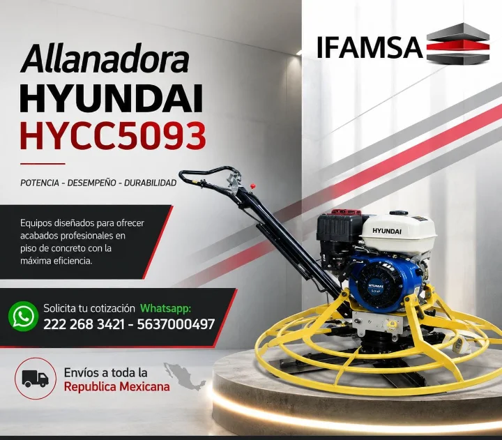 ALLANADORA DE CONCRETO HYUNDAI HYCC5093