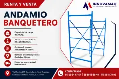 Andamio Banquetero 2.0m x 1.56m Renta y Venta