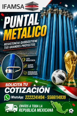 PUNTALES METALICOS DE ALTA RESISTENCIA