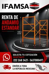 RENTA DE ANDAMIOS ESTANDAR EN PUEBLA