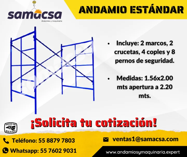 ANDAMIO SAMACSA TUBULAR ESTANDAR