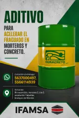 Aditivo para acelerar el fraguado en morteros