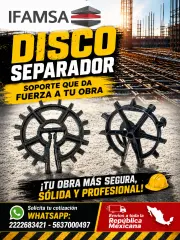 DISCO SEPARADOR PARA TRABAJOS DE CONSTRUCCION