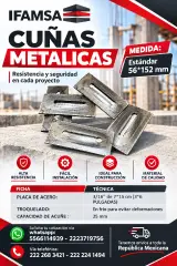 CUÑA METALICA PARA MOÑO DE CIMBRA