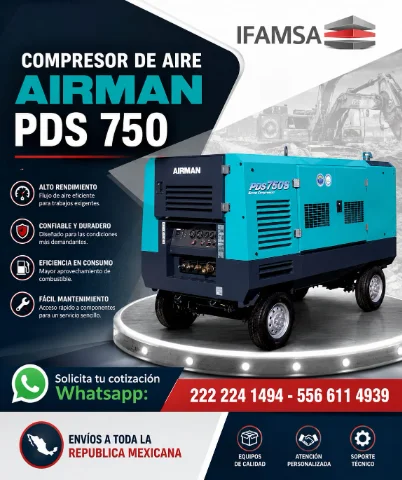 COMPRESOR DE AIRE AIRMAN PDS750