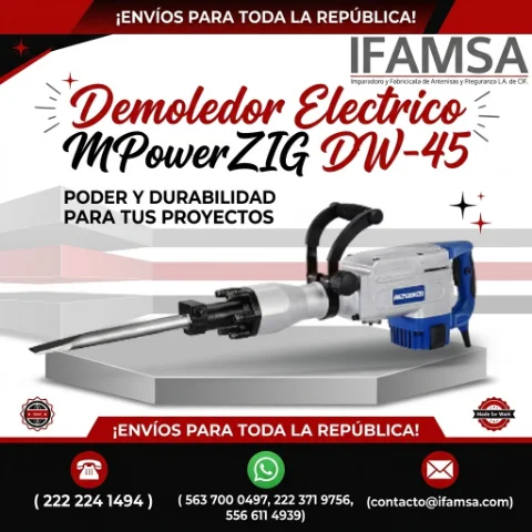 DEMOLEDOR ELECTRICO ZIG-DW45 MPower