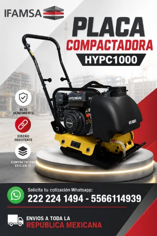 PLACA COMPACTADORA HYUNDAI HYPC1000