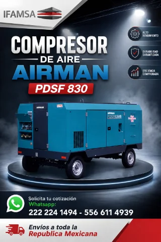 COMPRESOR DE AIRE AIRMAN PDSF830