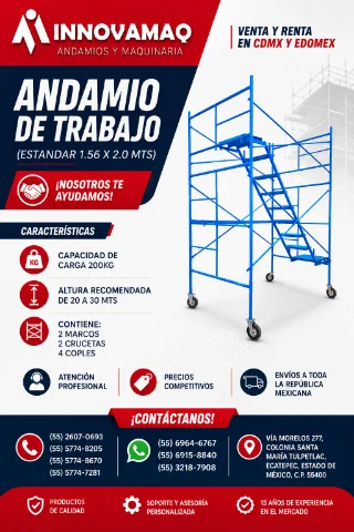 Renta y Venta de Andamio de Trabajo Estandar