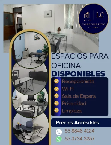 En LC CORPORATIVO tenemos Espacios Disponibles