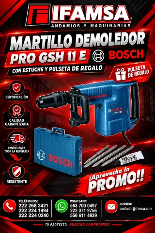 MARTILLO DEMOLEDOR PRO GHS 11E BOSCH.