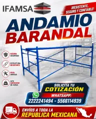 CUERPOS DE ANDAMIO TAMAÑO BARANDAL
