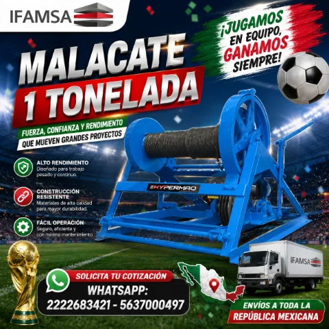 MALACATE 1 TON HYPERMAQ -