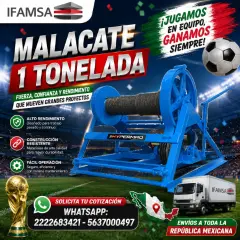 MALACATE 1 TON HYPERMAQ -