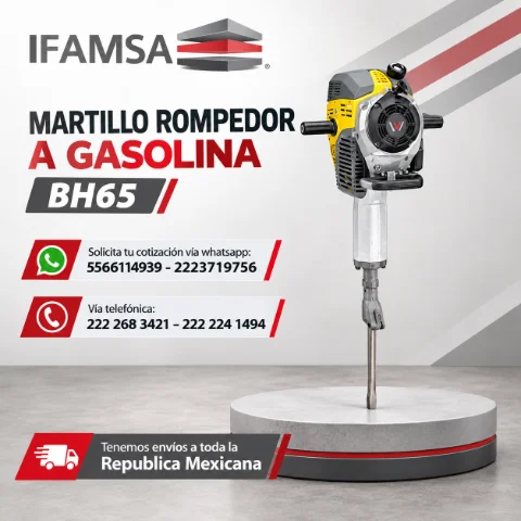MARTILLO ROMPEDOR A GASOLINA BH65