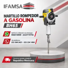 MARTILLO ROMPEDOR A GASOLINA BH65