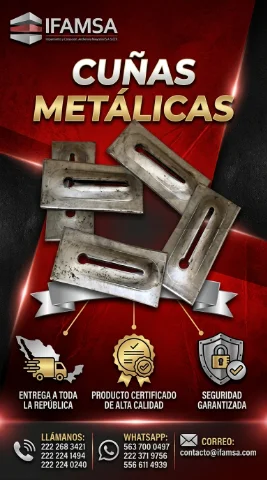Cuñas Metalicas para Moño de Cimbra