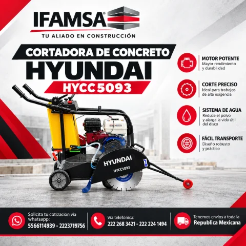 CORTADORA DE CONCRETO HYUNDAI HYCC5093