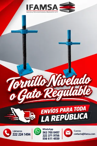 Tornillo nivelador o gato regulable