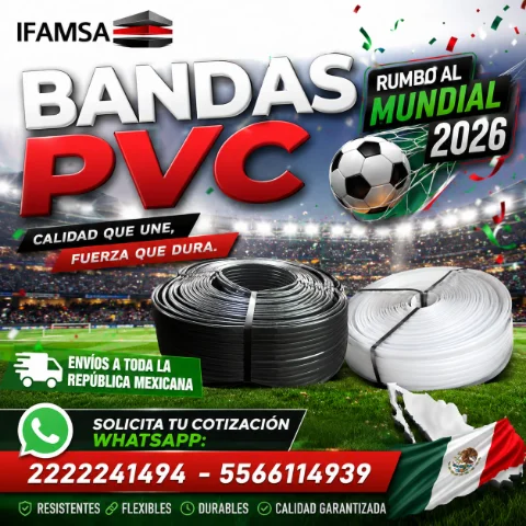 BANDAS PVC en toda la Republica Mexicana