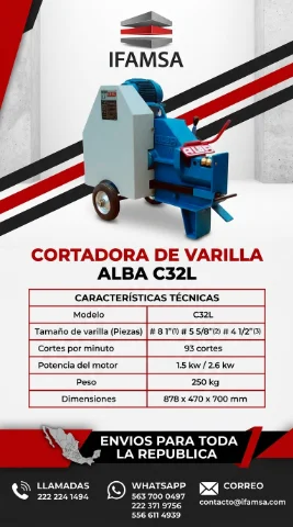 CORTADORA DE VARILLA ALBA C32L