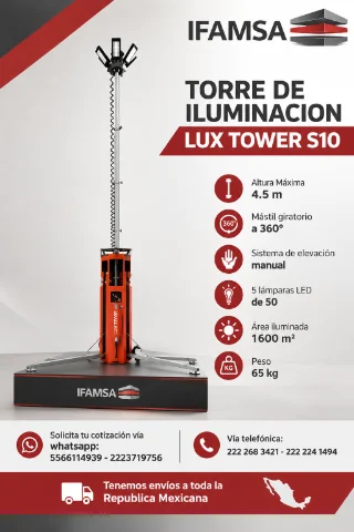 TORRE DE ILUMINACION LUX TOWER S10