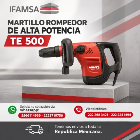 MARTILLO ROMPEDOR DE ALTA POTENCIA TE 500