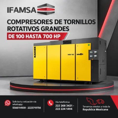 COMPRESORES DE TORNILLOS ROTATIVOS GRANDES