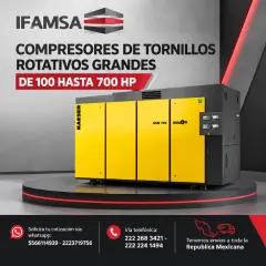 COMPRESORES DE TORNILLOS ROTATIVOS GRANDES