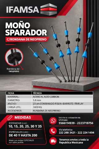 TIRANTE MOÑO SEPARADOR NEOPRENO