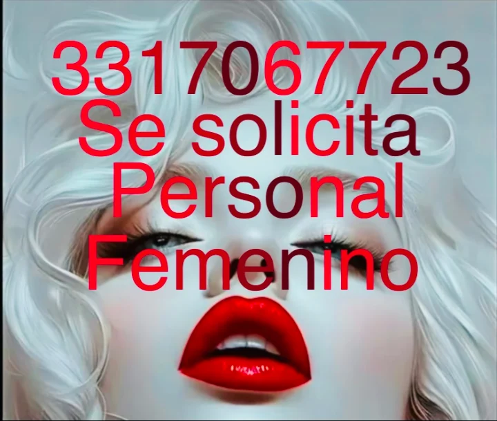 Solicito personal femenino