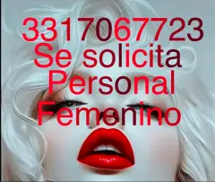 Solicito personal femenino