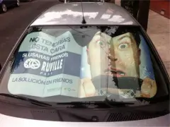 CUBRE PARABRISAS DE CARTON CON TU LOGO PARA AUTO